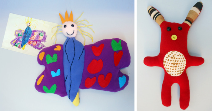 I Turn Kids’ Drawings Into Unique, Hand-Made Soft Toys