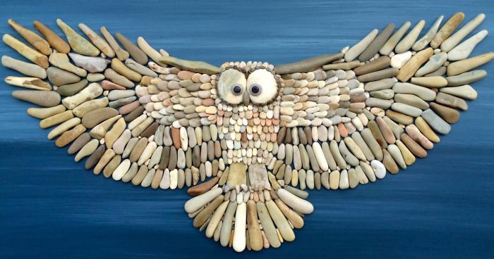 I Create Art From Stones I Find On The Beach