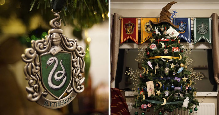 This Harry Potter Themed Christmas Tree Is A Feast For Potterheads