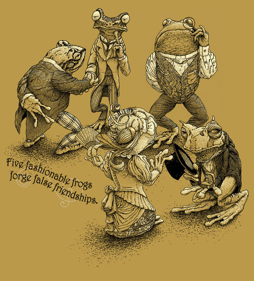 I Drew Some Dapper Animals In Vintage Clothing