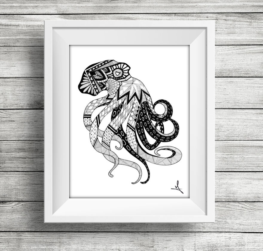 I Spend My Free Time Drawing Animals And Skulls