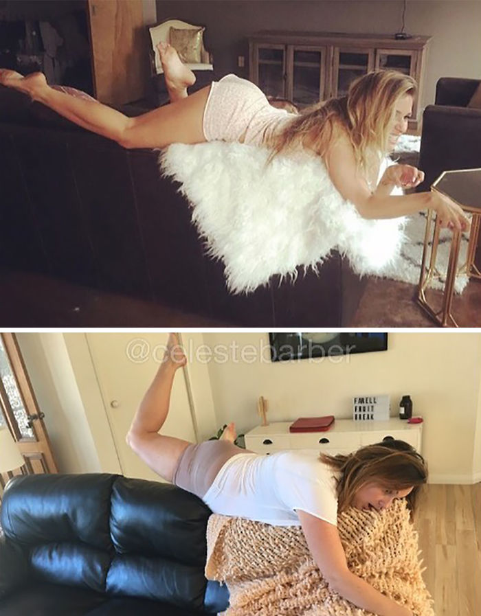 Funny-celebrity-instagram-photo-recreation-celeste-barber