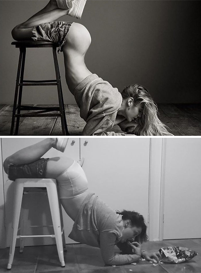 Funny-celebrity-instagram-photo-recreation-celeste-barber