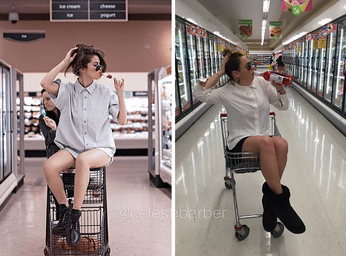 Funny-celebrity-instagram-photo-recreation-celeste-barber