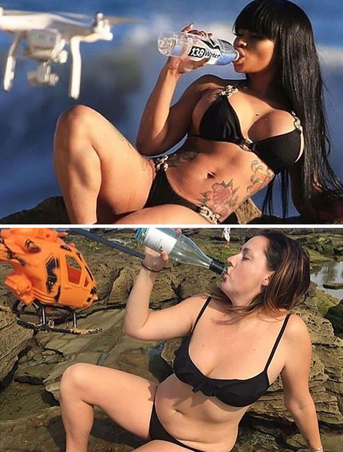 Funny-celebrity-instagram-photo-recreation-celeste-barber