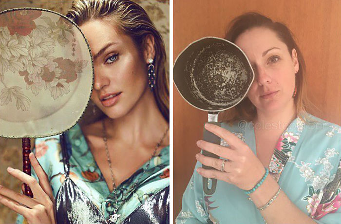 Funny-celebrity-instagram-photo-recreation-celeste-barber