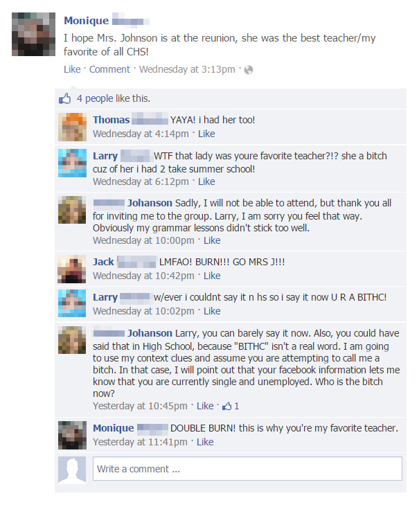 Funny Facebook Comebacks