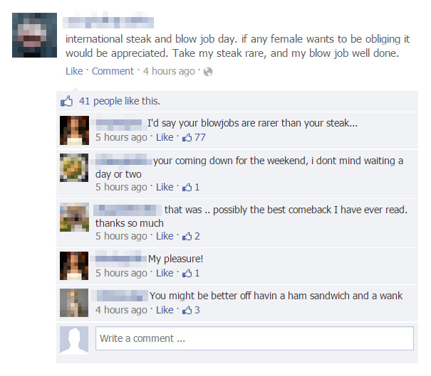 Funny Facebook Comebacks
