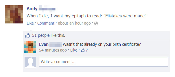 Funny Facebook Comebacks