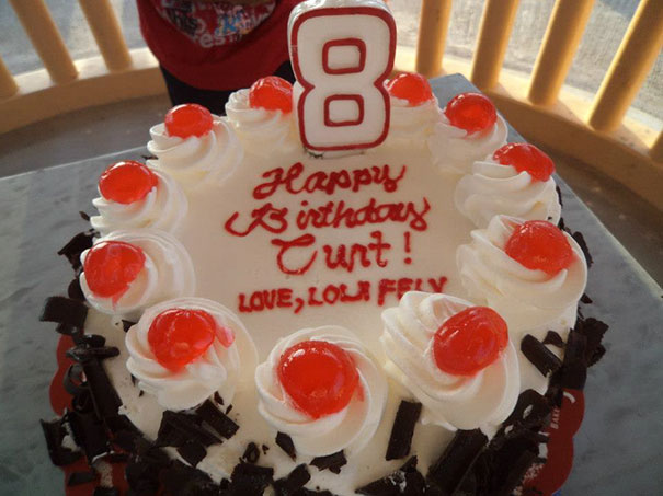My Aunt In The Philippines Made A Nice Birthday Cake For My Relative Curt