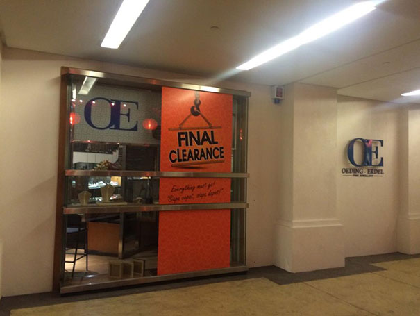 The Worst Kind Of Clearance