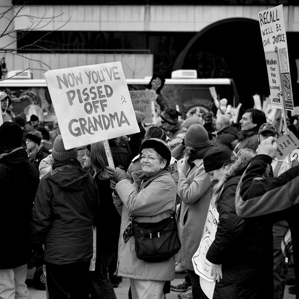 Protest Rally Against Scott Walker And The Republicans