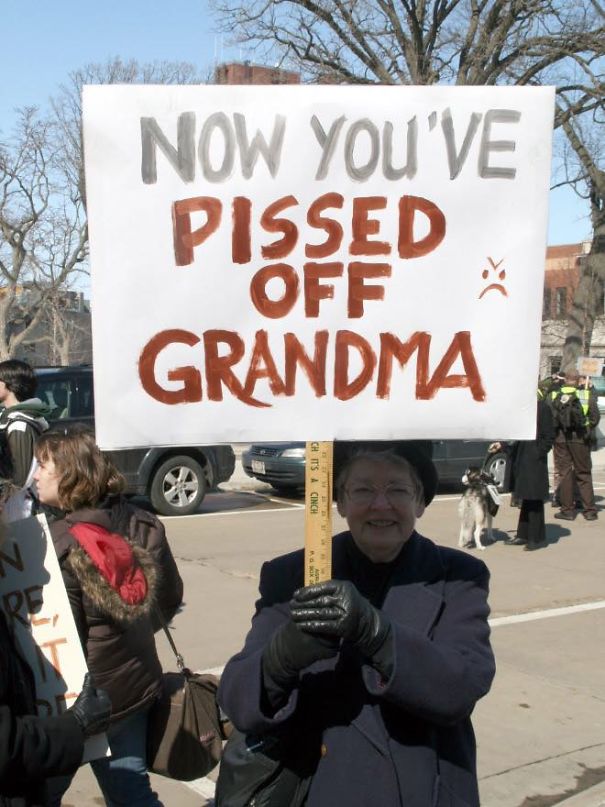 Protesting Grandma