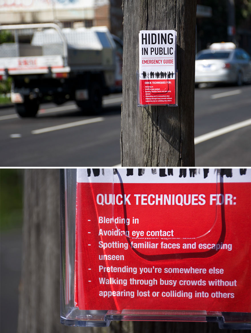 How To Hide In Public Brochure Stand