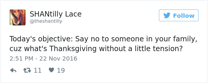 Funny Thanksgiving Tweets