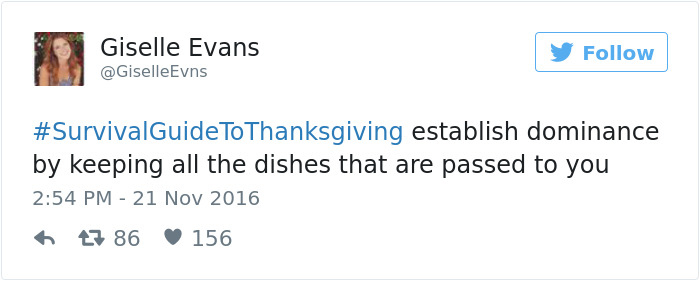 Funny Thanksgiving Tweets
