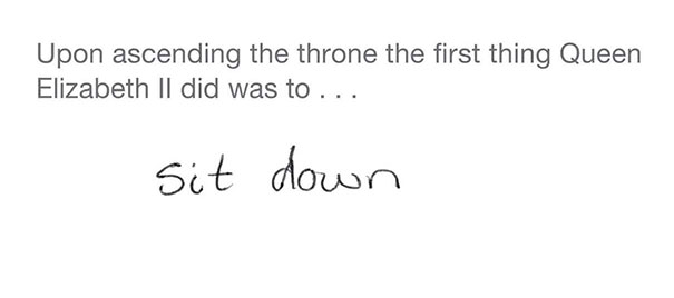 She Sit Down Of Course