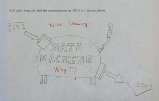 The Math Machine Will Get You The Correct Answer