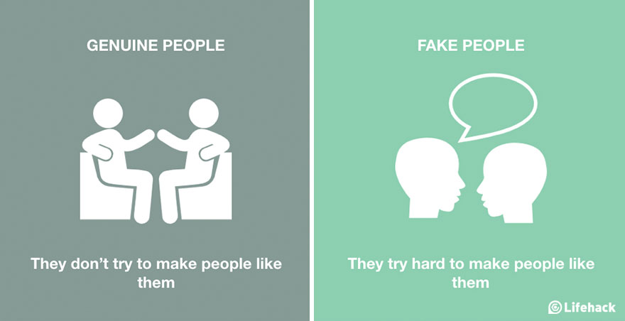 Genuine People Vs. Fake People