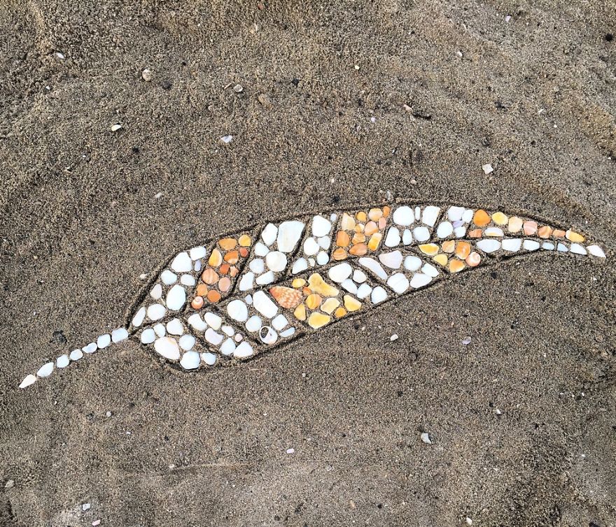 I Make Temporary Mosaic Beach Art (Part 3)