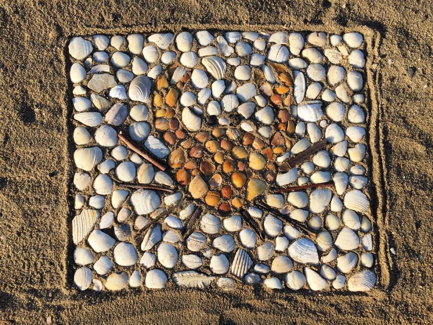 I Make Temporary Mosaic Beach Art (Part 3)