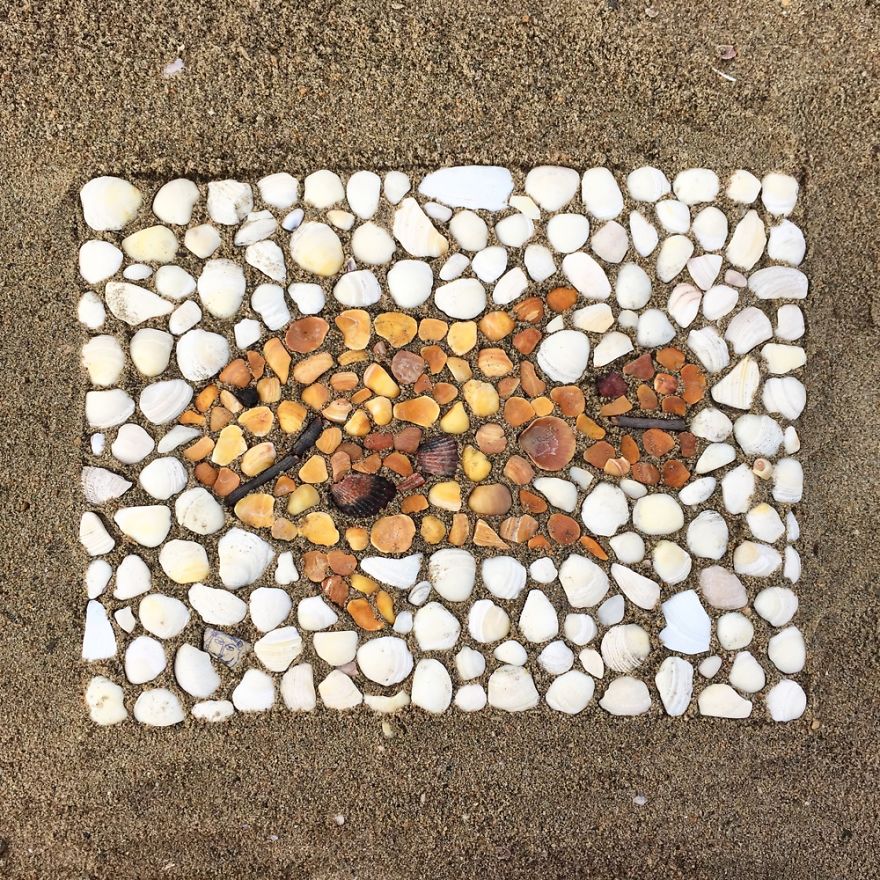 I Make Temporary Mosaic Beach Art (Part 3) I Make Temporary Mosaic Beach Art (Part 3)