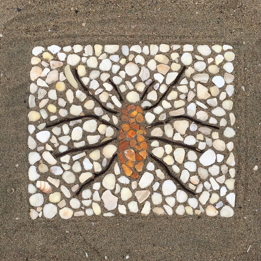 I Make Temporary Mosaic Beach Art (Part 3)