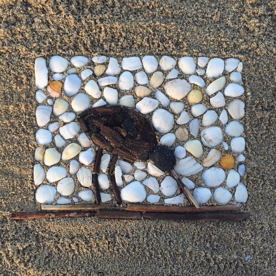 I Make Temporary Mosaic Beach Art (Part 3)