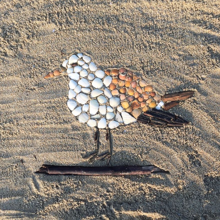 I Make Temporary Mosaic Beach Art (Part 3)