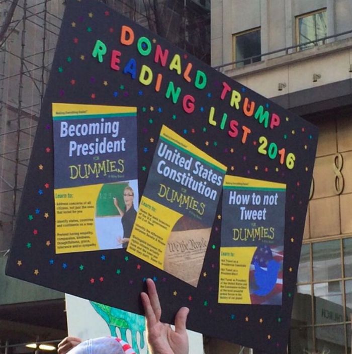 Signs From Trump Protests That Will Make You Laugh Harder Than You Should