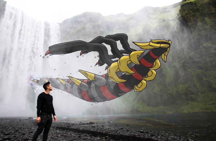 I Drew Pokemon Onto My Vacation Pics