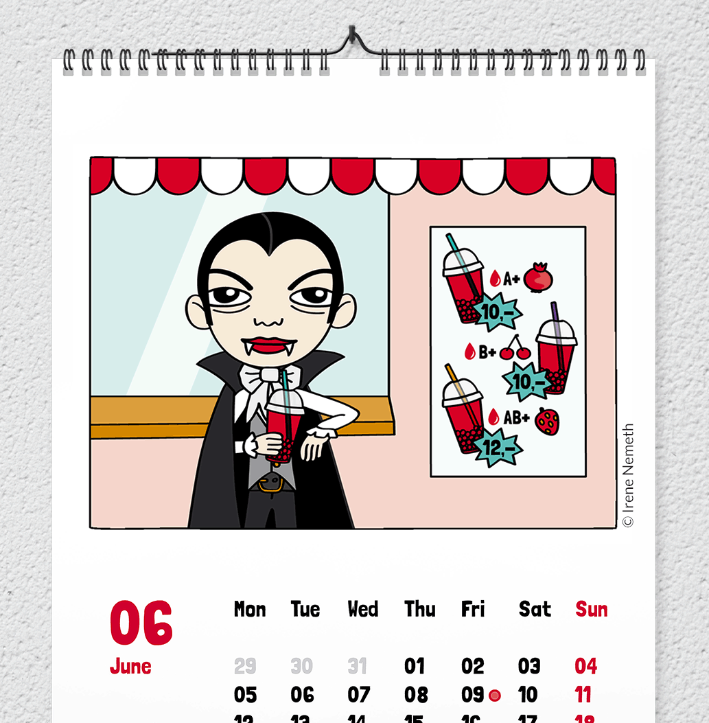 The Very First "Draculendar"