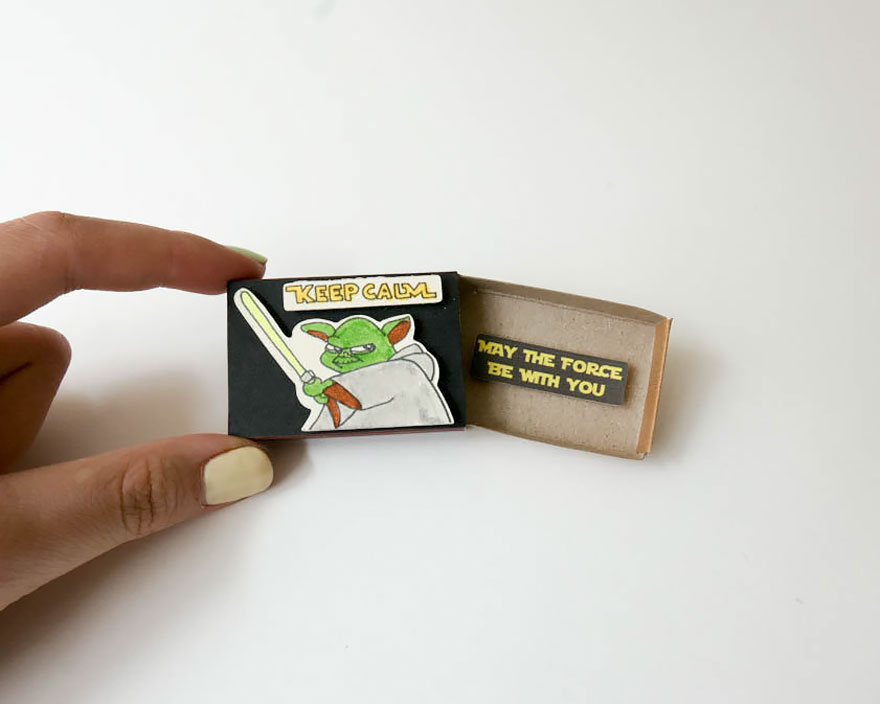 Surprise Messages Hidden In Little Matchboxes