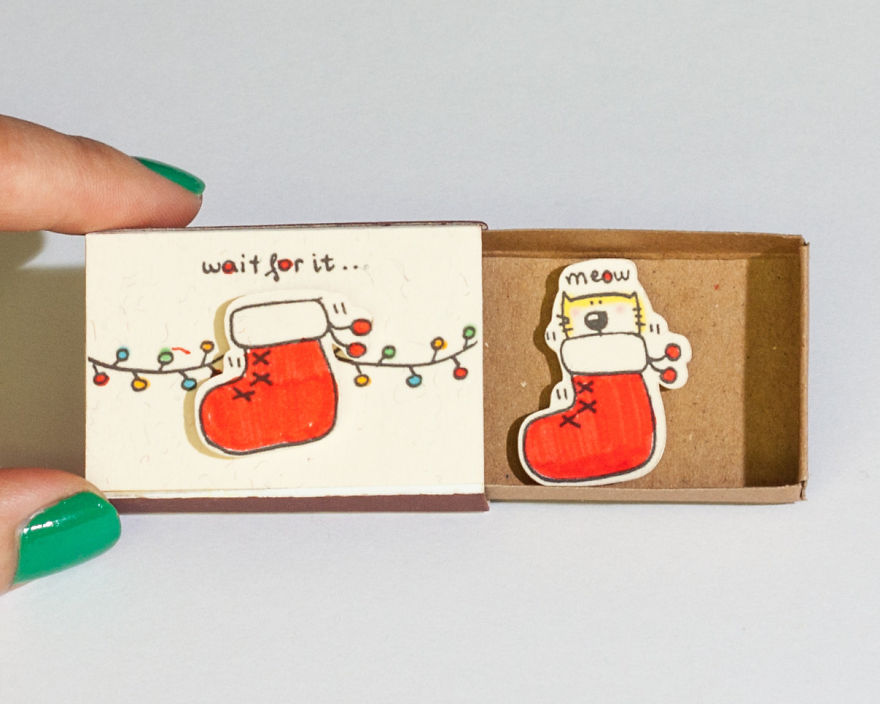 Surprise Messages Hidden In Little Matchboxes