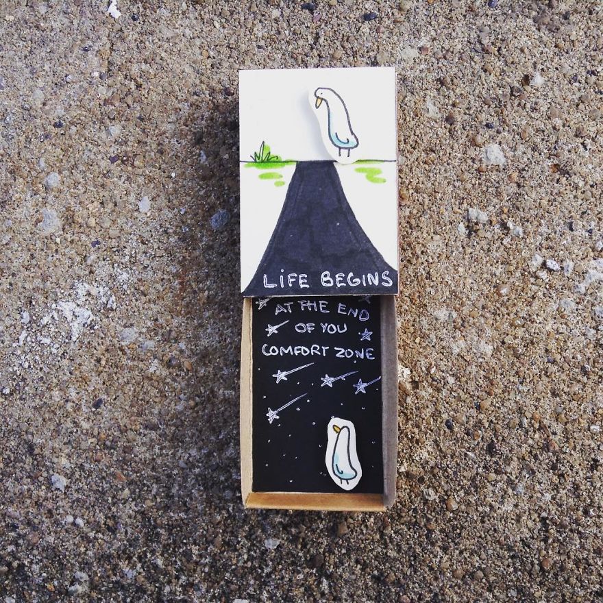 Surprise Messages Hidden In Little Matchboxes