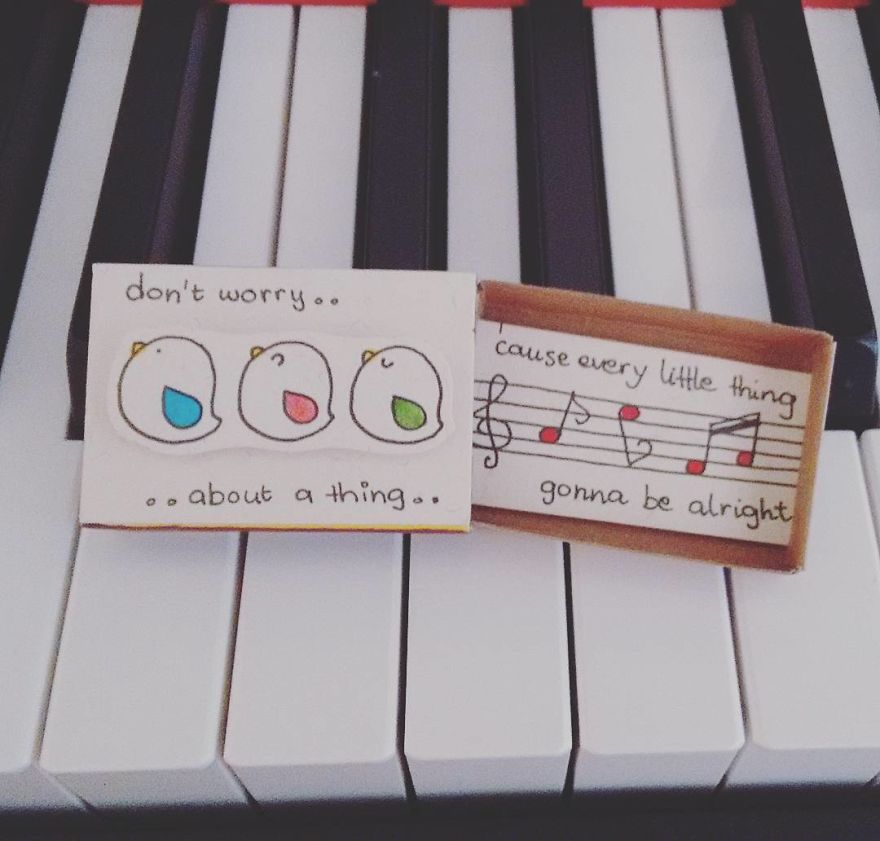 Surprise Messages Hidden In Little Matchboxes