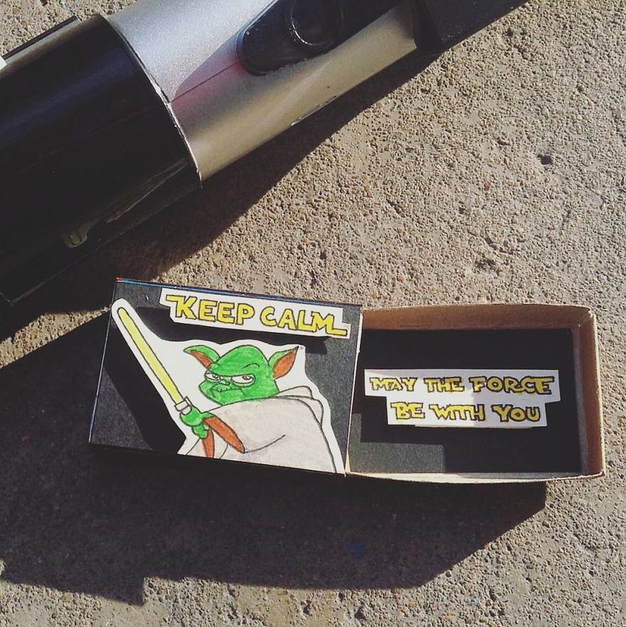 Surprise Messages Hidden In Little Matchboxes