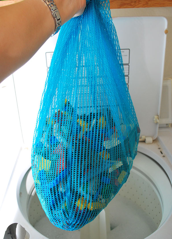 Wash You Kid's Legos At Least Once A Month In Washing Machine