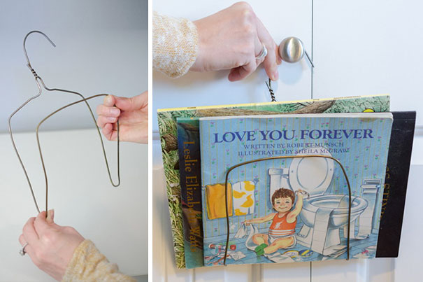 Make A DIY Wall Shelf From A Wire Hanger