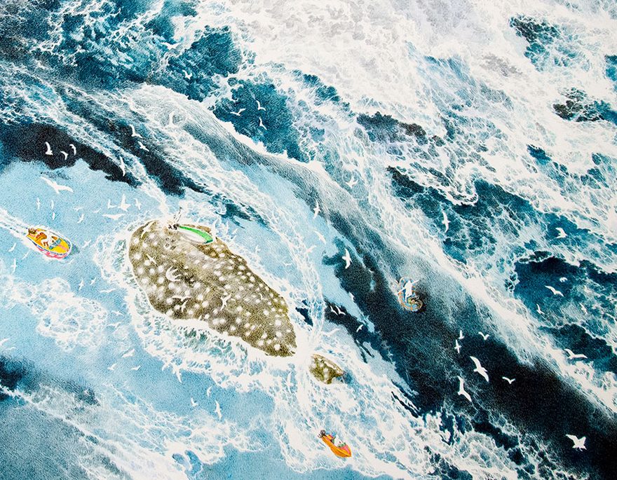 pen-ink-drawing-rebirth-manabu-ikeda-4 pen-ink-drawing-rebirth-manabu-ikeda-4