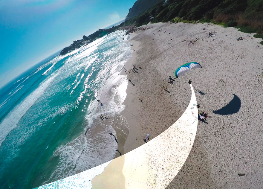 I Imagine The Flight Path Of My Skydiving And Speedflying Buddies