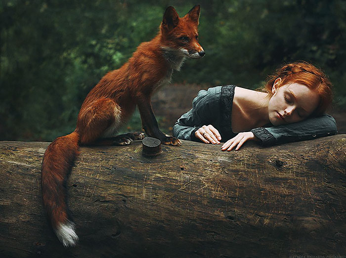 Fairytale Portraits Of Redheads With A Red Fox By Uzbek Photographer Fairytale Portraits Of Redheads With A Red Fox By Uzbek Photographer