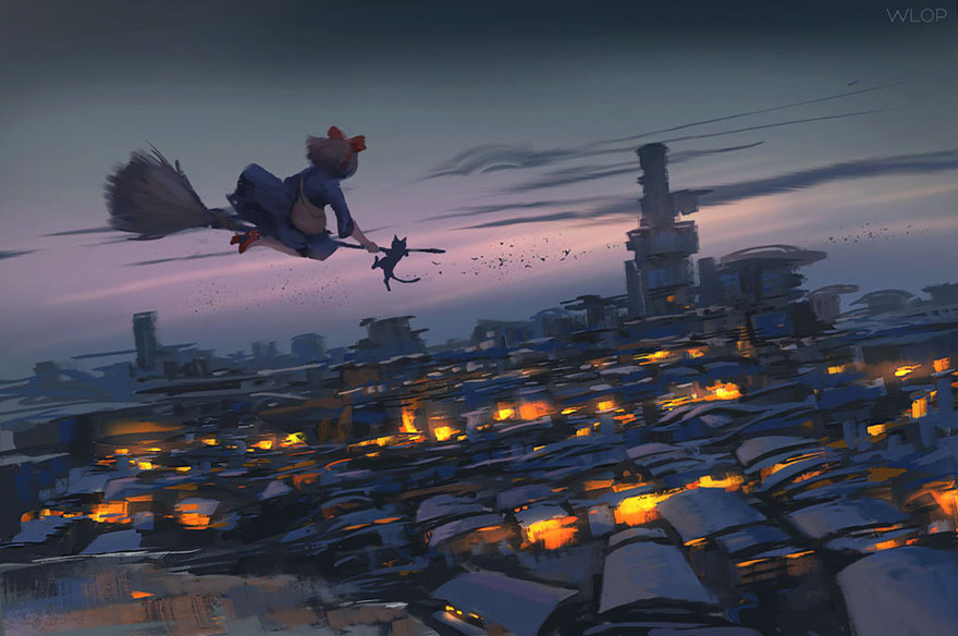 Kiki's Delivery Service By Wlop