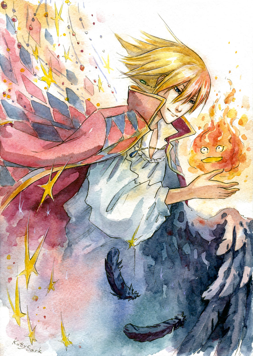 Howl Watercolor Painting By Kutty Sark