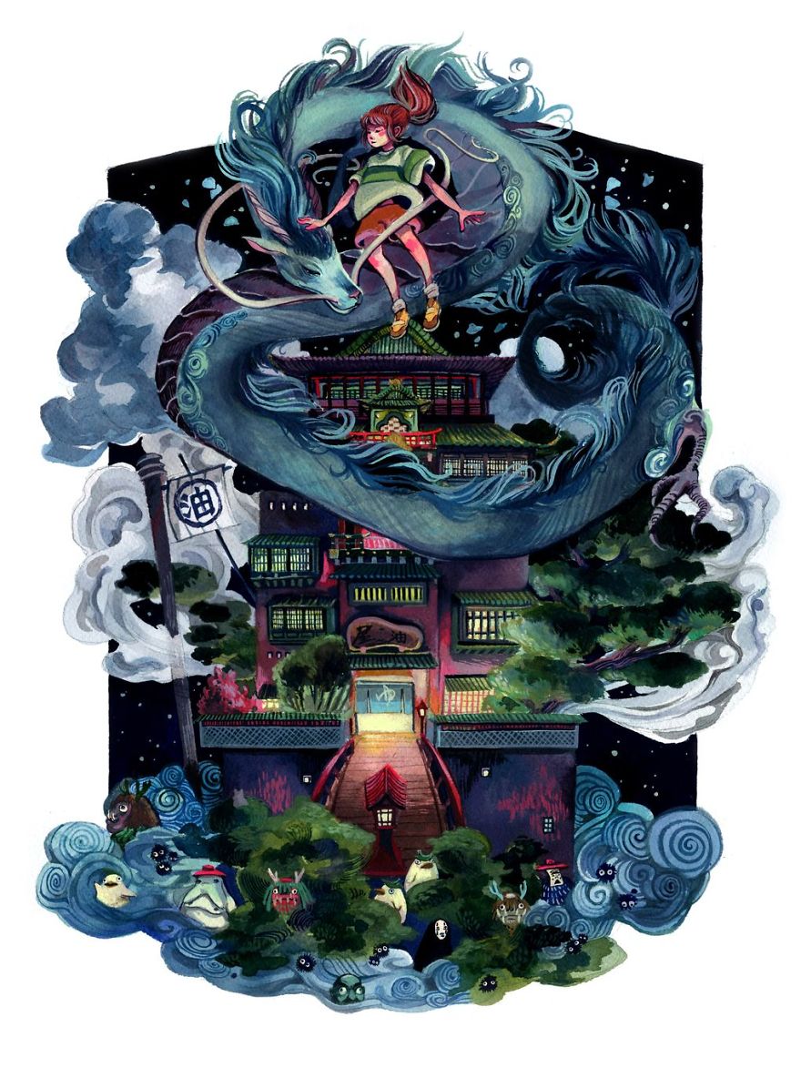 Spirited Away Painting By Malisa Suchanya
