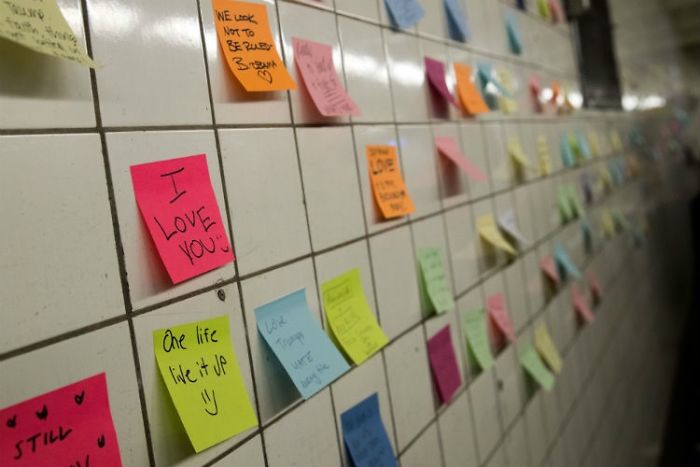 After Elections, Strangers Left Messages On New York's Subway Walls To Remind Us All That We Will Be Okay