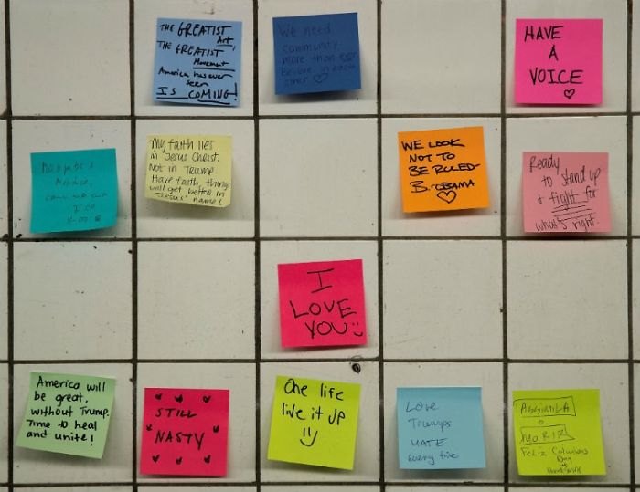 After Elections, Strangers Left Messages On New York's Subway Walls To Remind Us All That We Will Be Okay After Elections, Strangers Left Messages On New York's Subway Walls To Remind Us All That We Will Be Okay