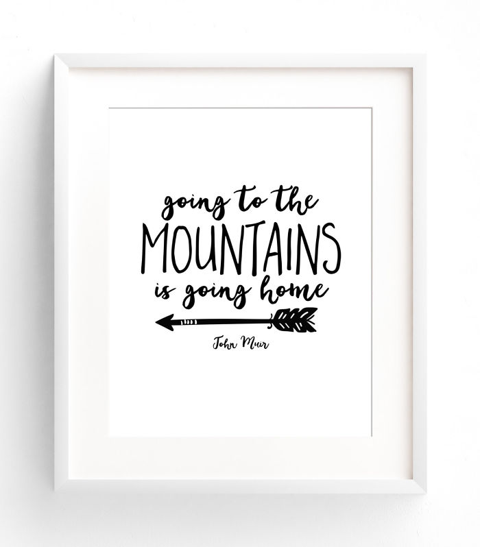 Printed Wanderlust Inspiring Quote