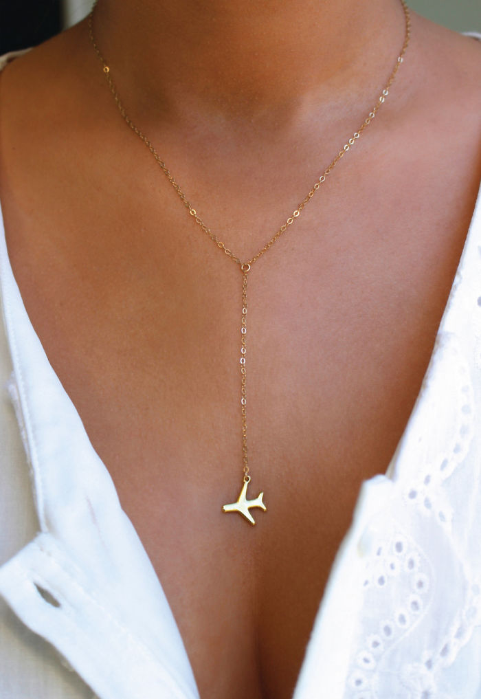 Plane Necklace