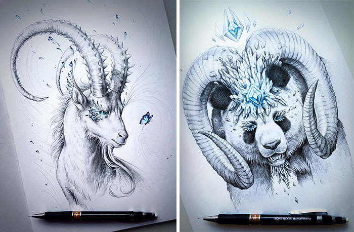 What I Do When Having An Art Block: I Just Take Any Animal And Add ‘Fantasy Stuff’ To It